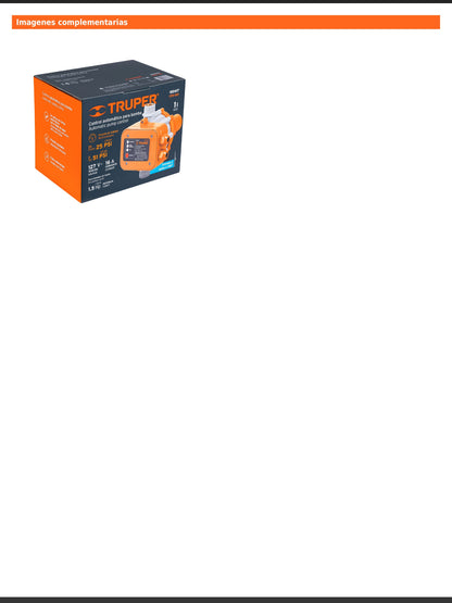 Control automático de presión de bombas para agua de 180 grados