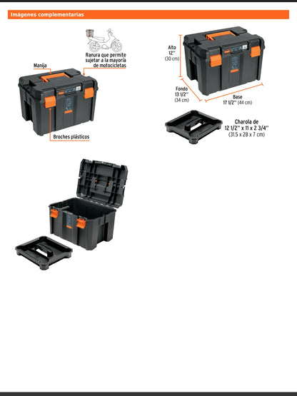 Caja para herramienta profunda de 44 cm x 30 cm