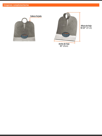 Azadón Centroamericano de 3.0 lb sin mango