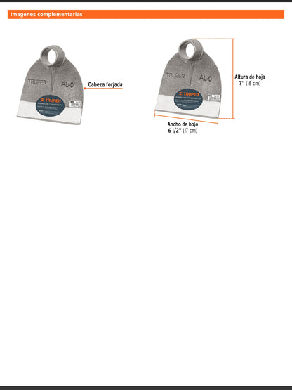 Azadón Lane No. 0 de 1.6 lb sin mango