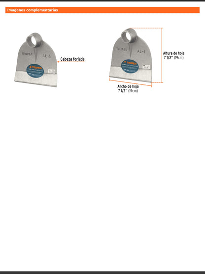 Azadón Lane No. 1 de 1.8 lb sin mango