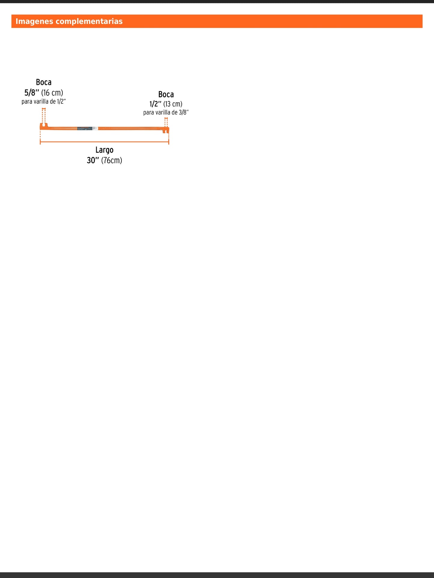 Grifa de dos bocas de 5/8 y 1/2"