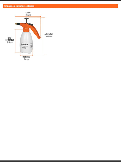 Fumigador doméstico de 1 litro con tanque translúcido