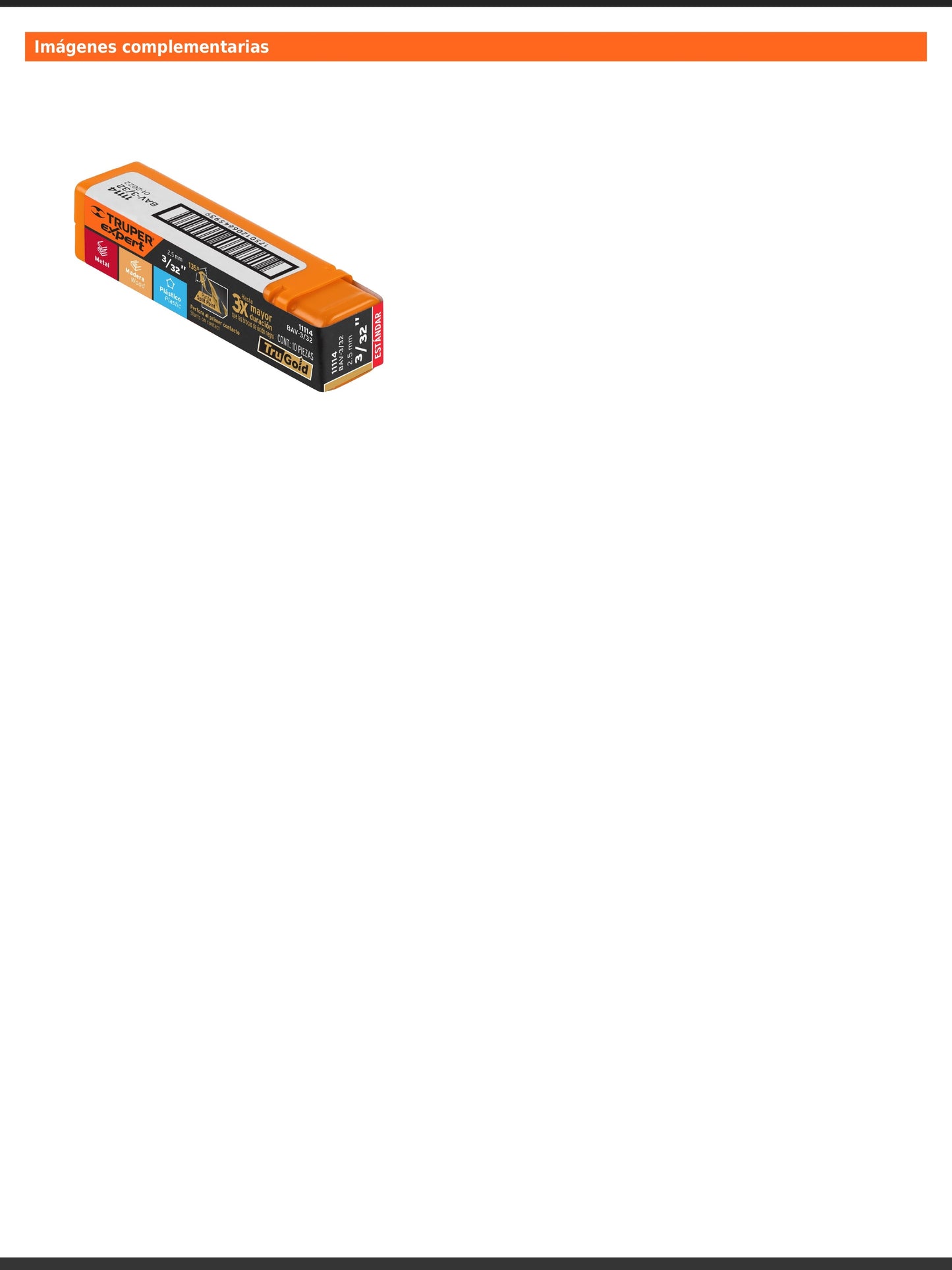 Broca HSS de 3/32 in con punta Split Point