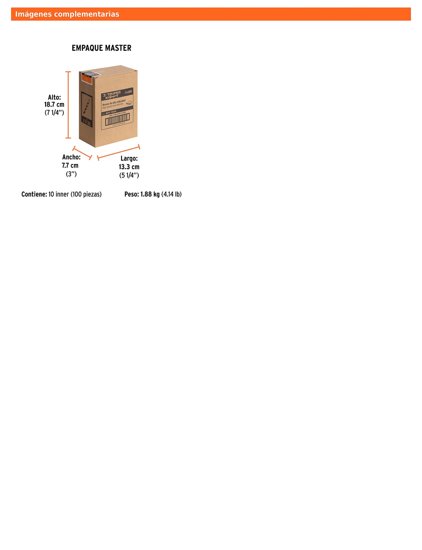 Broca HSS 15/64" Trugold para metal