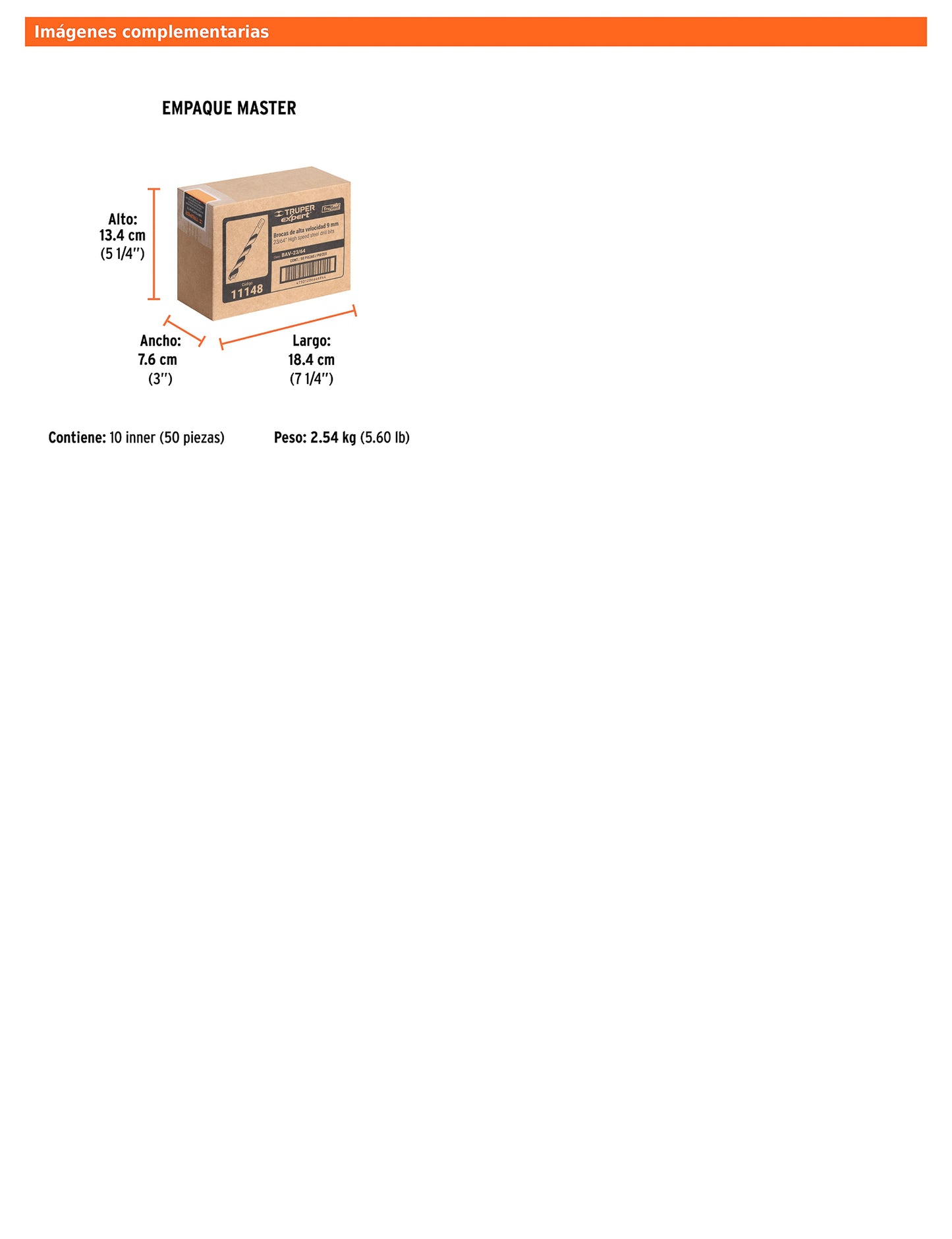 Broca HSS 23/64" Trugold para metal