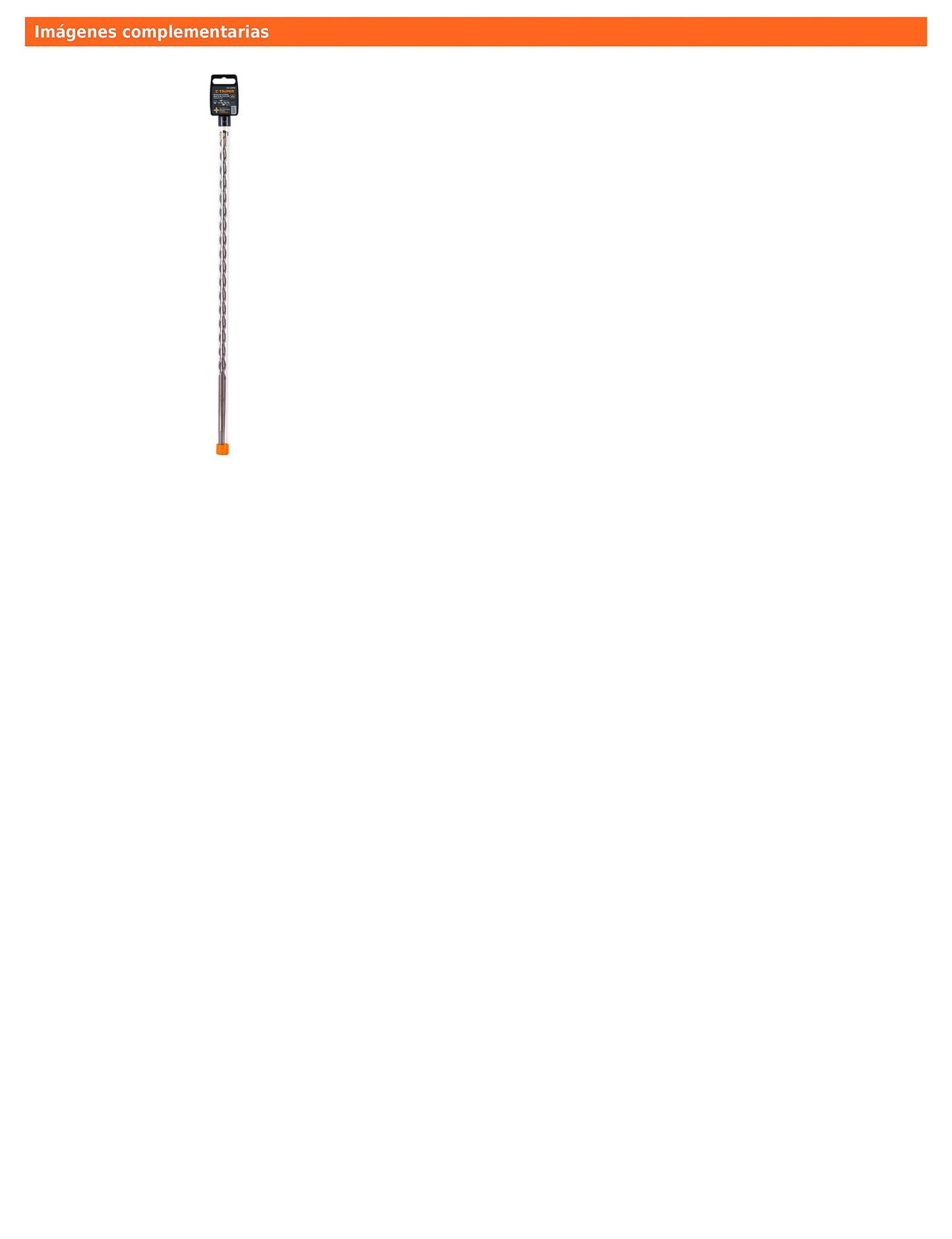 Broca SDS Plus de 1/2 x 18 pulgadas con doble inserto de carburo