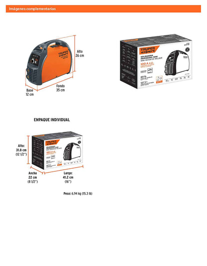 Soldadora inversora 100A de 127V