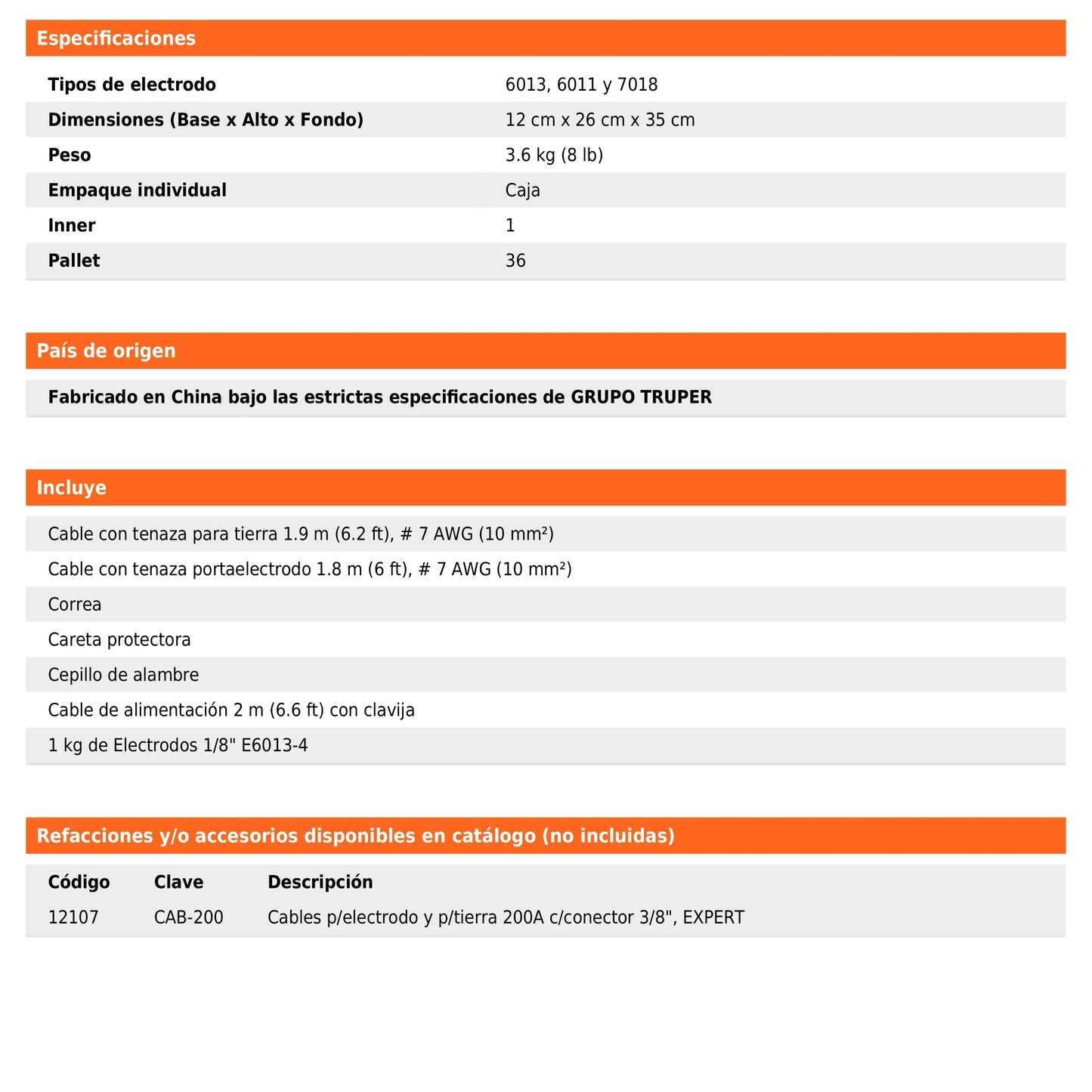 Soldadora inversora de 100 A y 127 V con perilla de ajuste y protección térmica