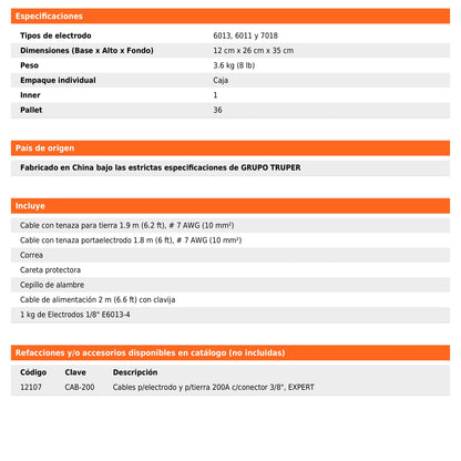 Soldadora inversora de 100 A y 127 V con perilla de ajuste y protección térmica
