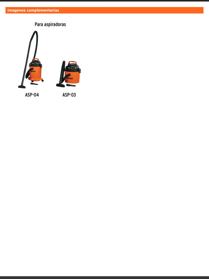 Filtro de espuma para aspiradoras de 3 y 4 gal