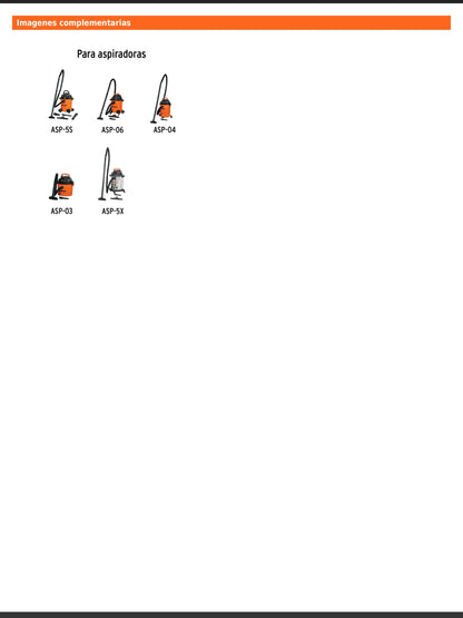 Tubo de extensión para aspiradoras de 3, 4, 5 y 6 gal