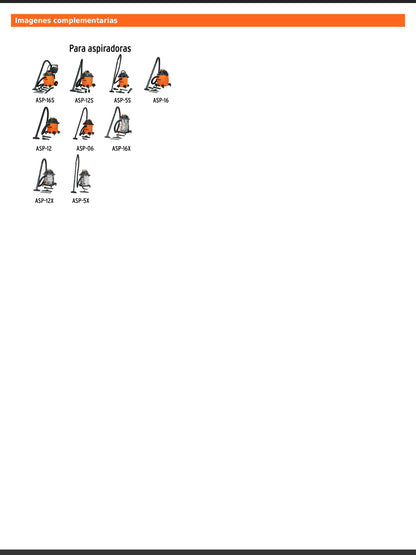 Filtro de cartucho para polvo fino para aspiradoras de 12 y 16 gal