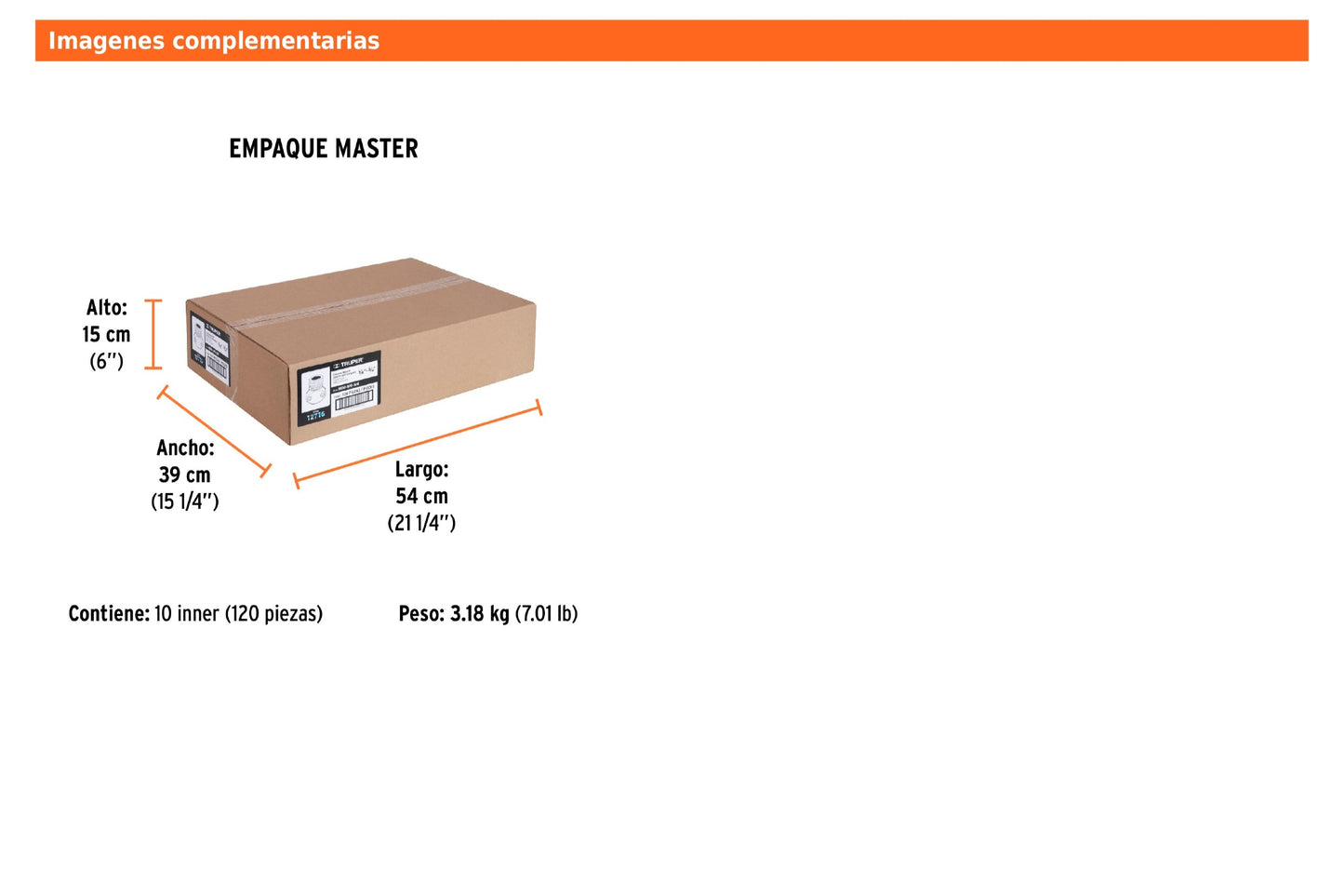 Conector macho de ABS para manguera de 5/8"-3/4"