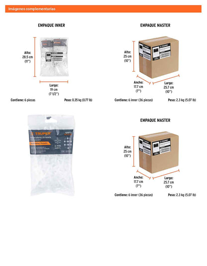 Bolsa 150 separadores de 3 mm para azulejo