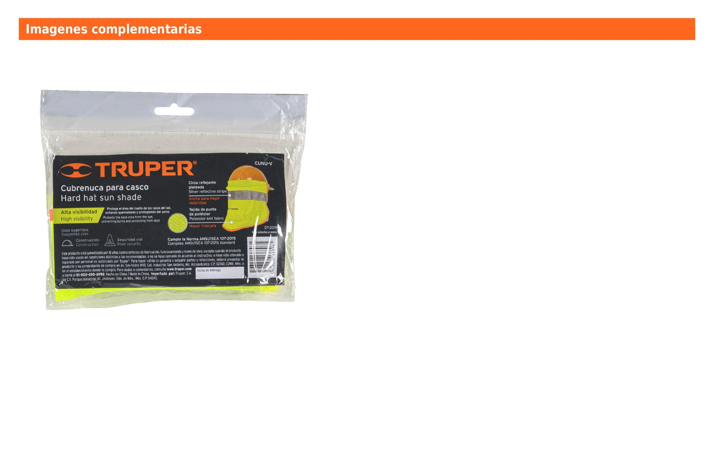 Cubrenucas para casco con reflejante