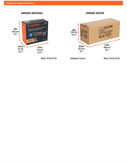Caja 1000 grapas 7/16 pulg 50 mm