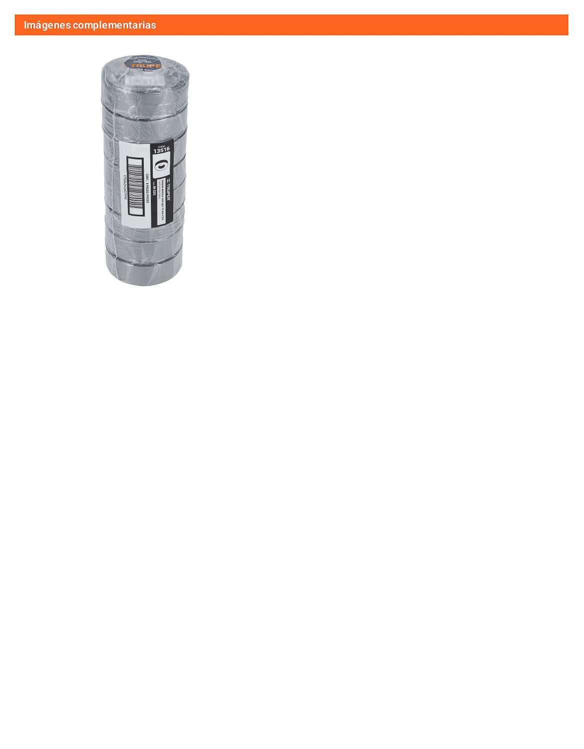 Cinta aislante 9 m x 19 mm gris