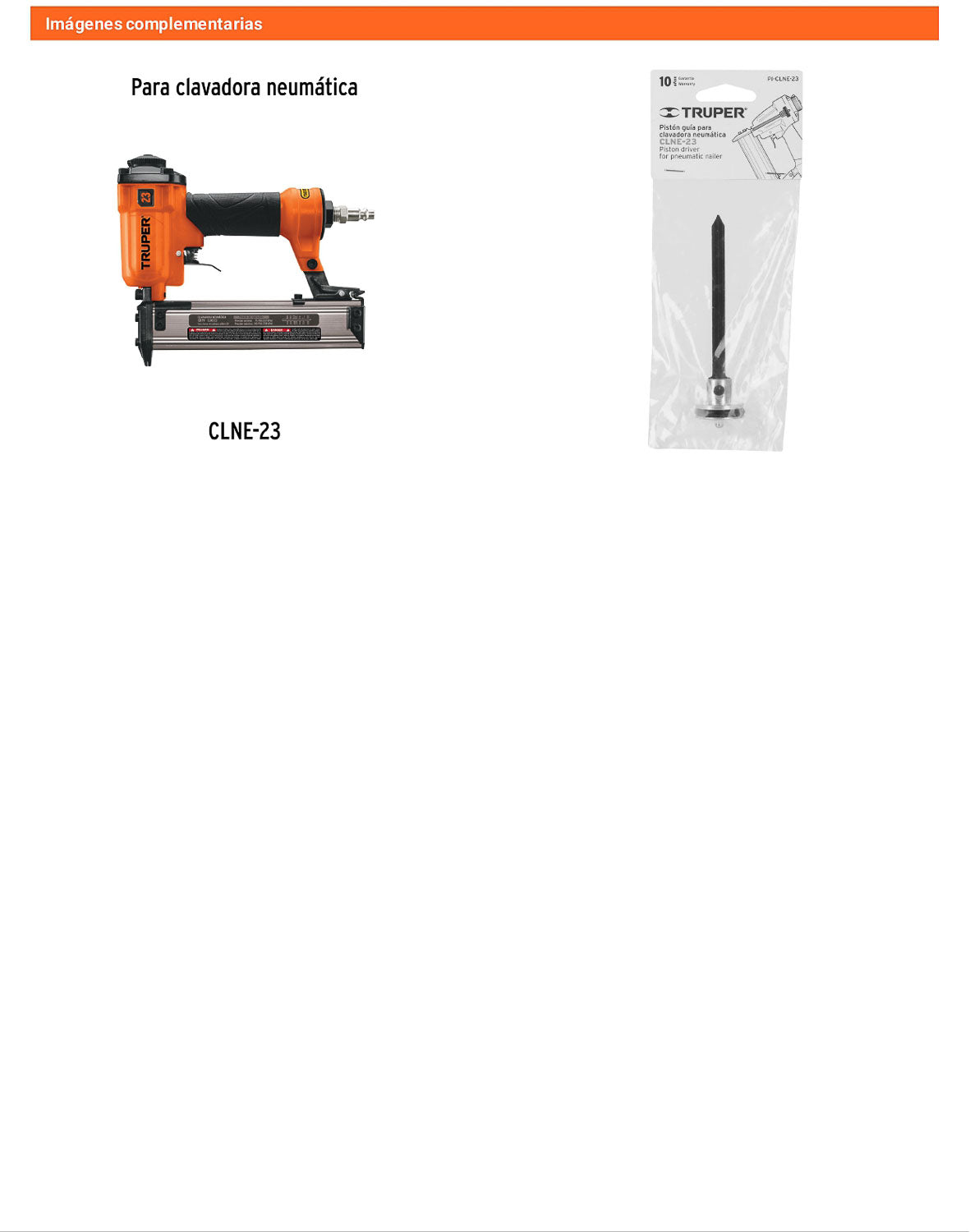 Pistón guía para clavadora CLNE-23