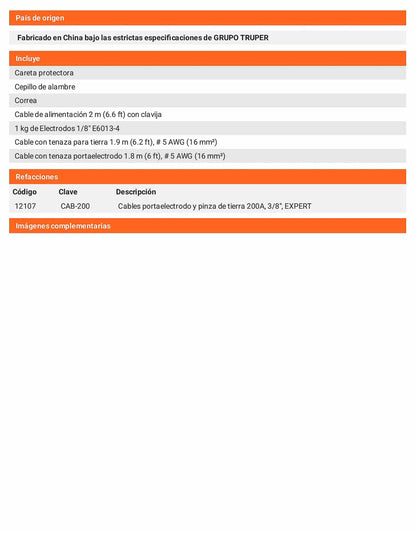 Soldadora inversora 160A de 220V