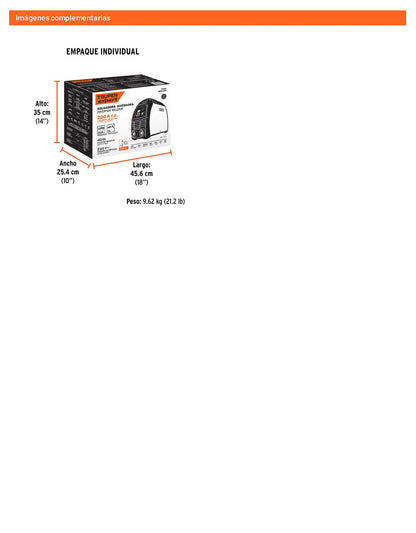 Soldadora inversora 200A de 220V