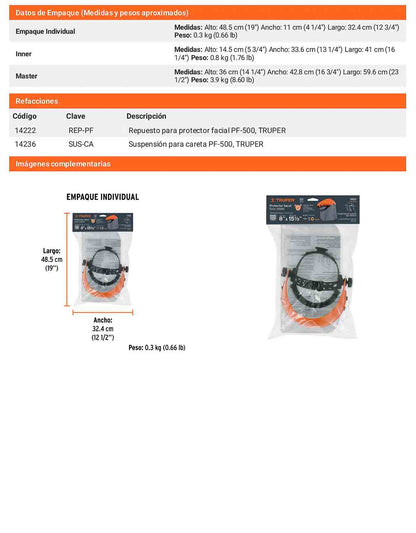 Careta Facial de Seguridad Protección Completa