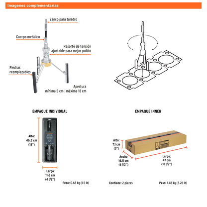 Bruñidora para Cilindro de Motor
