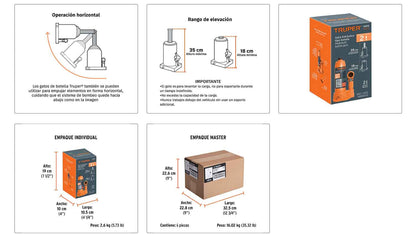 Gato de botella 2 toneladas