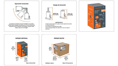 Gato de botella 6 toneladas