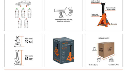 Caja 2 torres de 6 toneladas