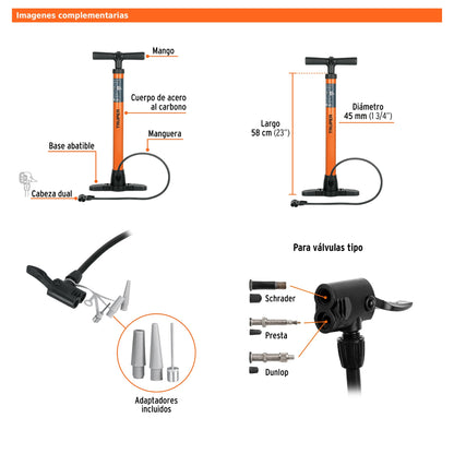 Bomba manual para inflar