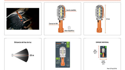 Lámpara LED 280 lm de taller