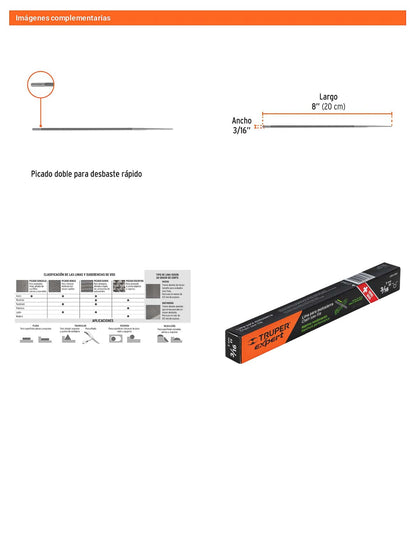 Lima Profesional para Motosierra 3/16 pulg