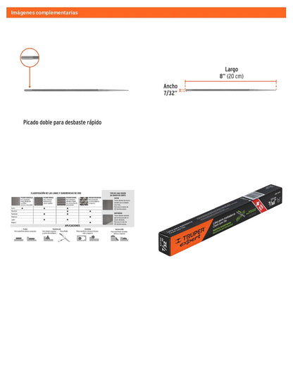 Lima Profesional para Motosierra 7/32 pulg