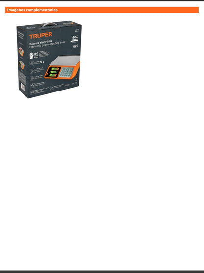 Báscula electrónica multifunciones de 40 kg