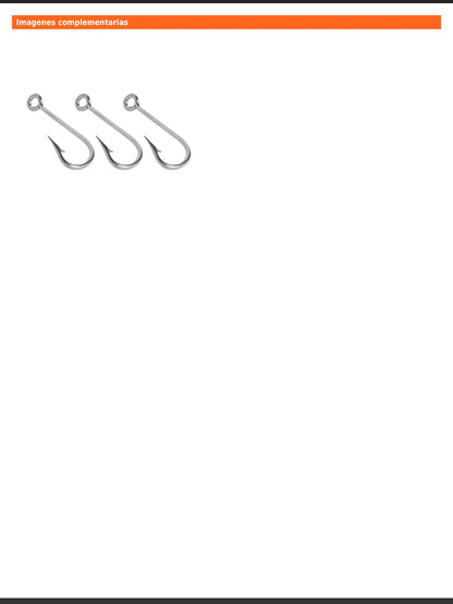 Blíster con 100 anzuelos de pesca número 10