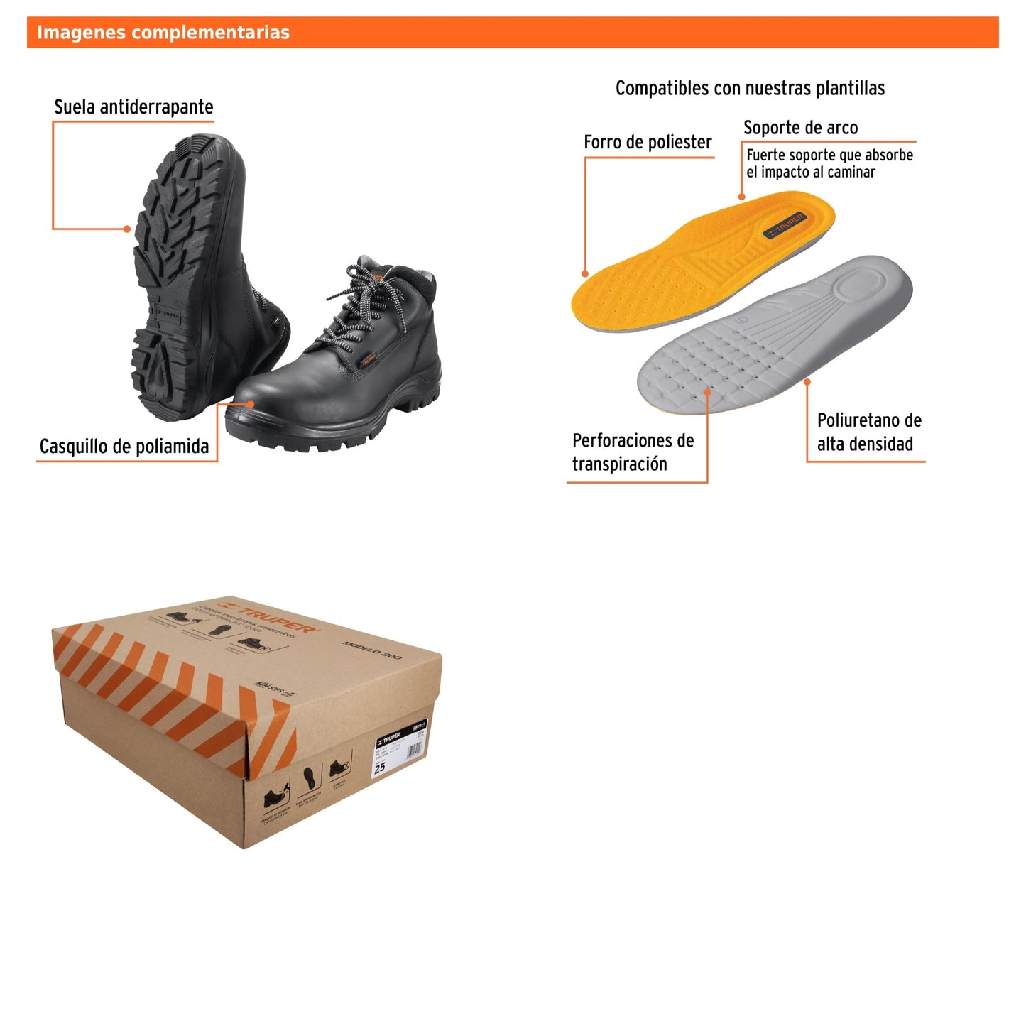 Zapatos industriales dieléctricos modelo 300 color negro y café