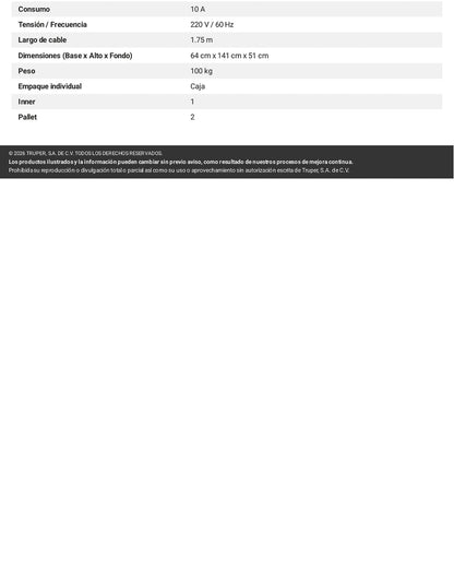 Compresor de banda 180 L 220V