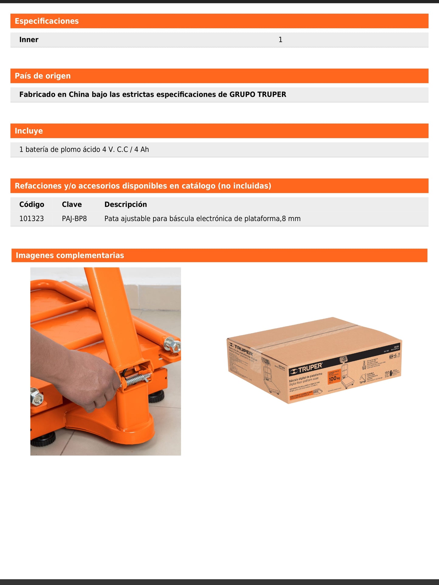 Báscula electrónica de plataforma plegable de 100 kg