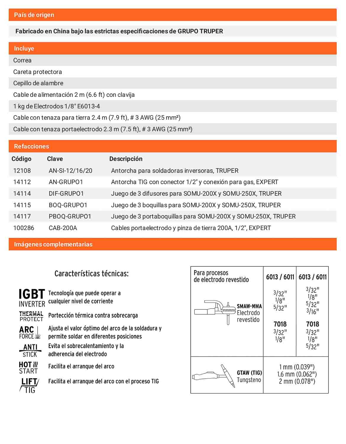 Soldadora inversora 200A de doble voltaje
