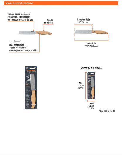 Cuchillo 7-1/2 pulg para electricista