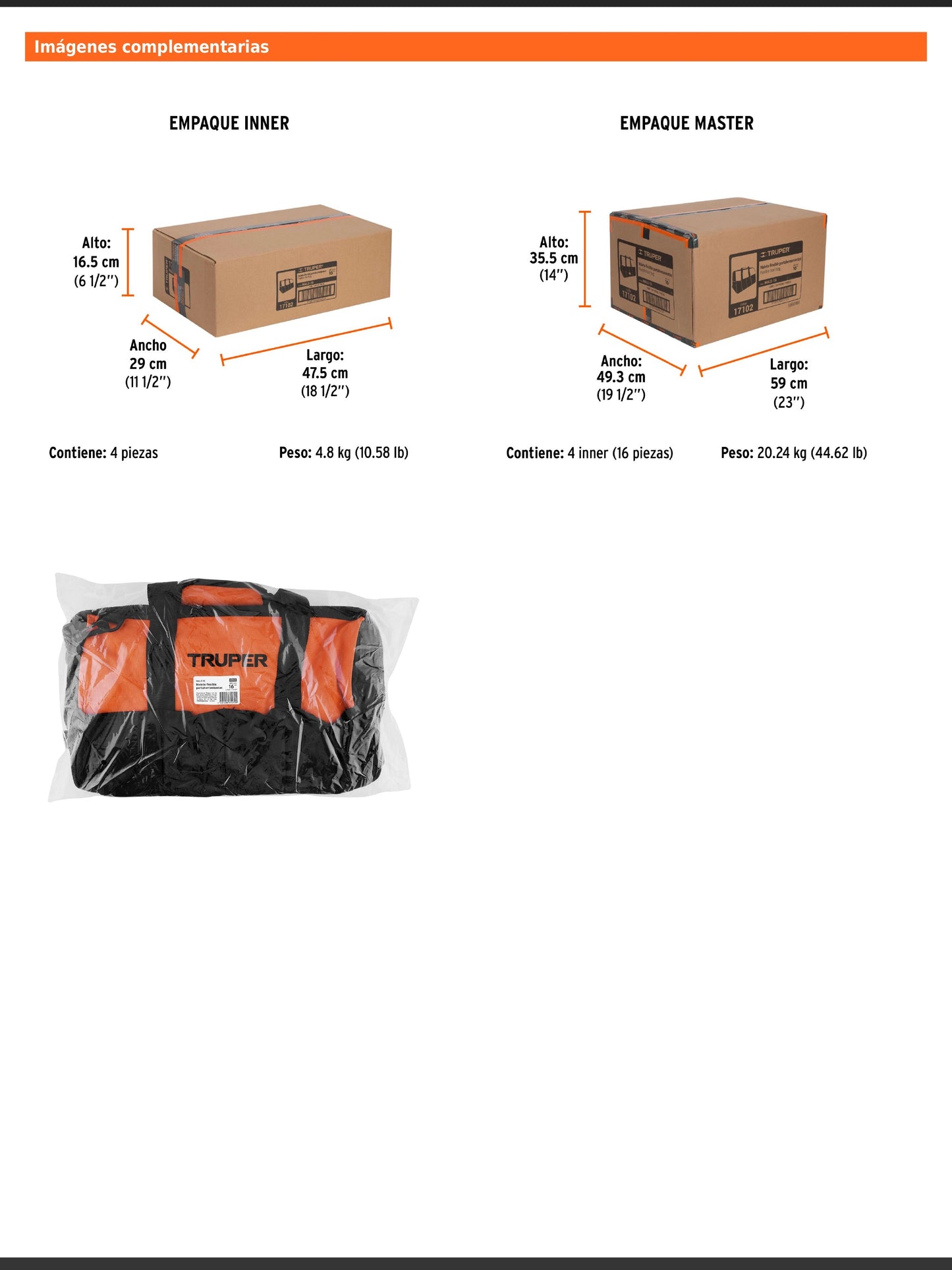 Maleta portaherramientas de 40 cm