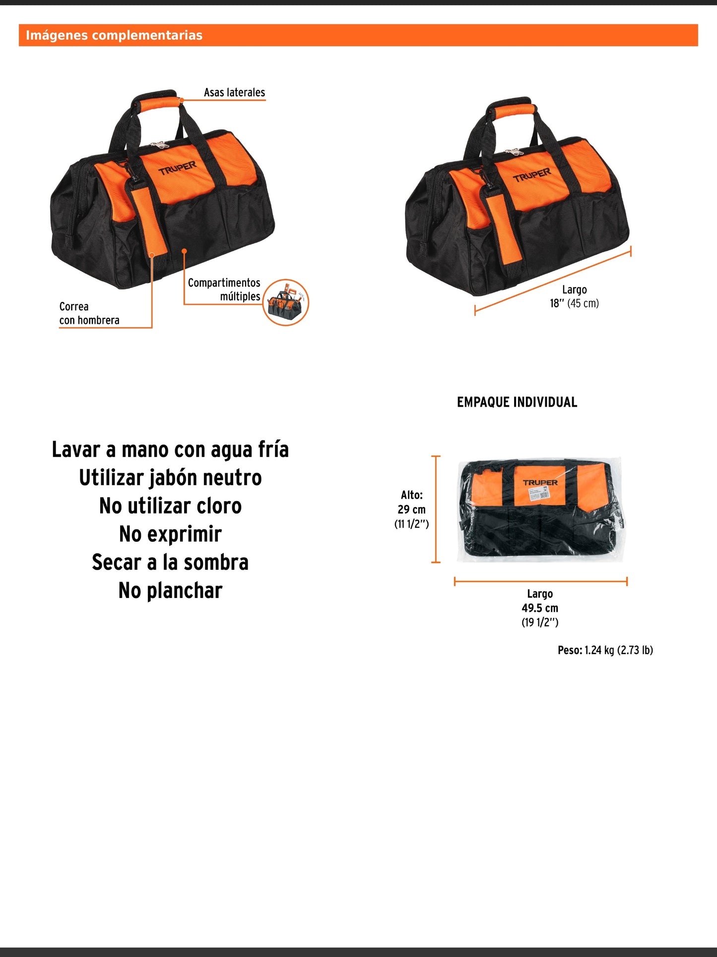 Maleta portaherramientas de 45 cm