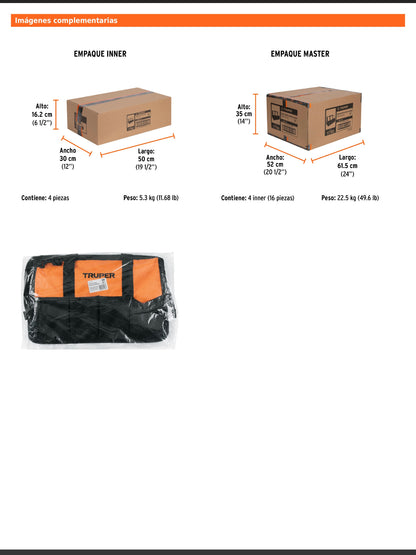 Maleta portaherramientas de 45 cm