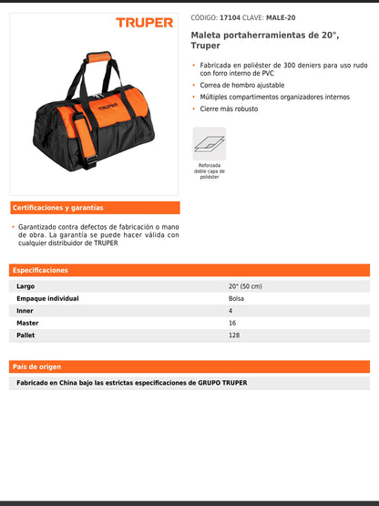 Maleta portaherramientas de 50 cm