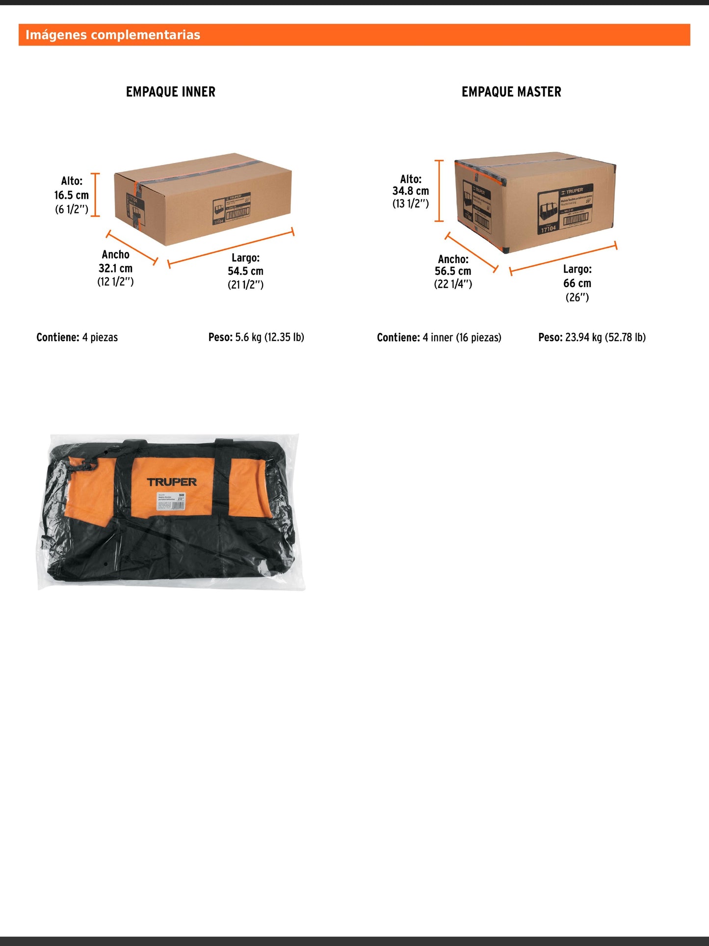 Maleta portaherramientas de 50 cm