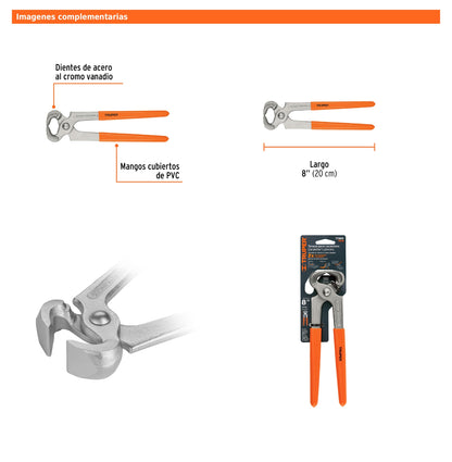 Tenaza para carpintero 8"