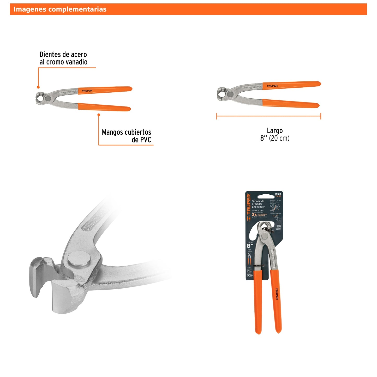 Tenaza de Armador 8"