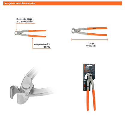 Tenaza de armador 9"