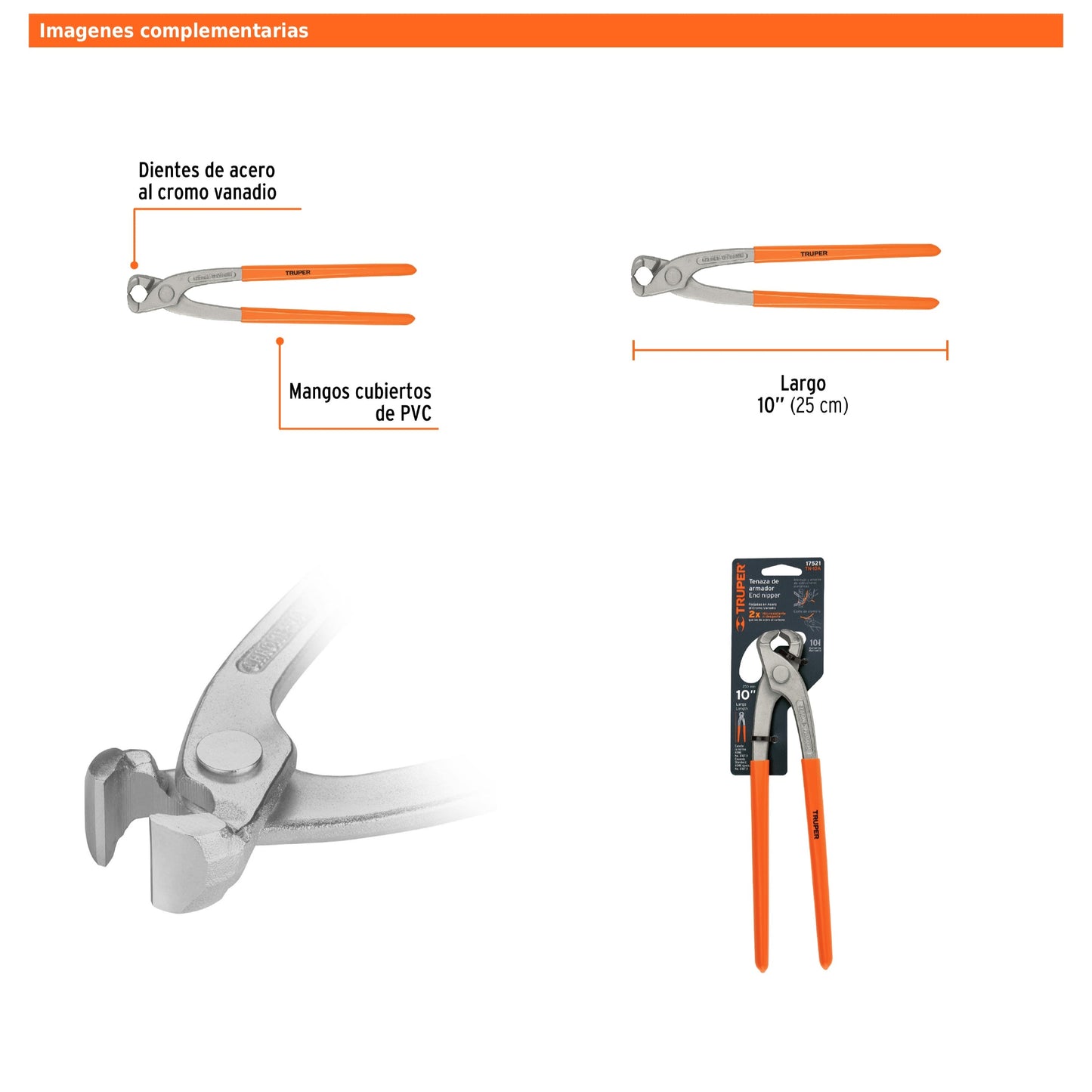 Tenaza de armador 10"